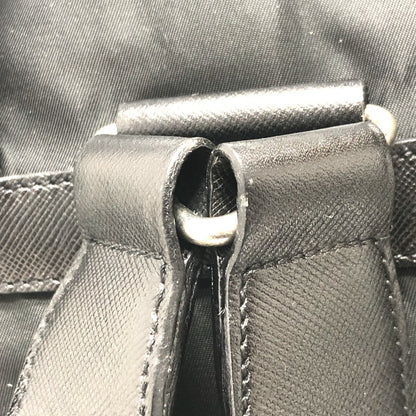 PRADA Backpack Ｖ130 Nylon black Double pocket