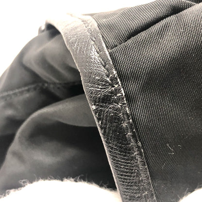 PRADA Backpack Ｖ130 Nylon black Double pocket
