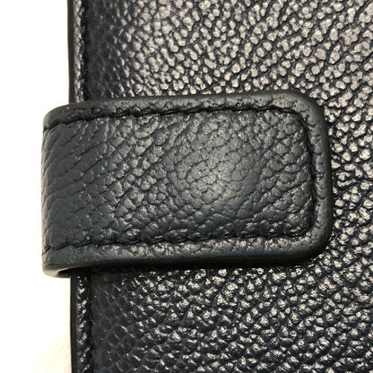 PRADA Long Wallet Purse 2MV015 leather blue Long wallet Vitero Micrograss