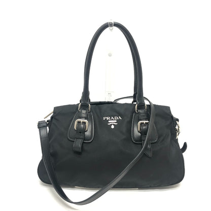 PRADA Tote Bag 1BA021 Nylon black