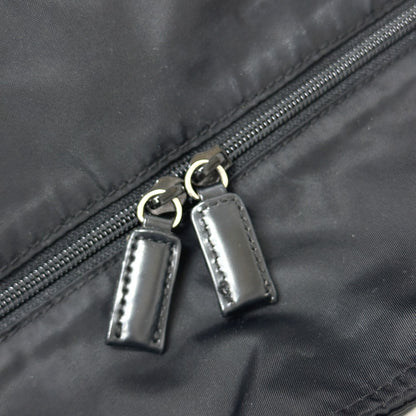 PRADA Tote Bag Nylon black Triangular plate