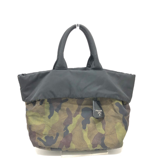PRADA Handbag  B1959V Nylon green camouflage