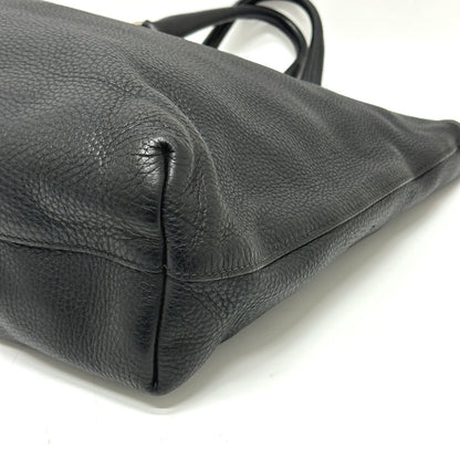 PRADA Tote Bag BN2522 leather black logo