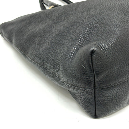 PRADA Tote Bag BN2522 leather black logo