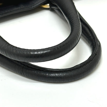 PRADA Tote Bag BN2522 leather black logo