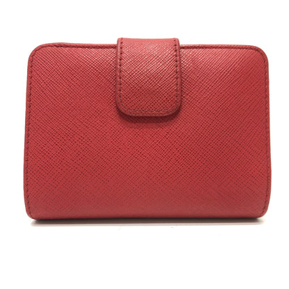 PRADA Folded wallet 1ML018 Safiano leather Red logo