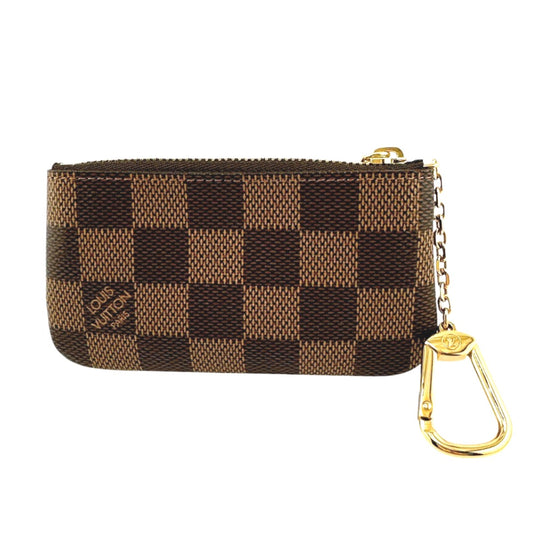 LOUIS VUITTON Key case Key holder  N62658 Damier canvas Brown Damier Pochette Cre