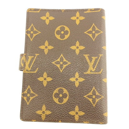 LOUIS VUITTON Notebook cover R20005 Monogram canvas Brown Monogram Agenda PM