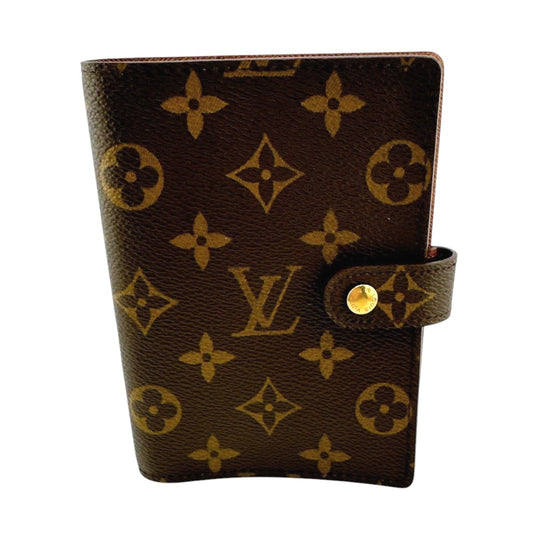 LOUIS VUITTON Notebook cover R20005 Monogram canvas Brown Monogram Agenda PM