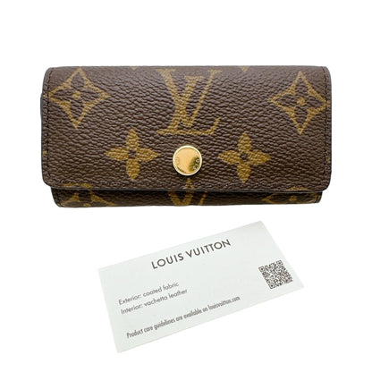 LOUIS VUITTON Key case Key holder  M81938 Monogram canvas Brown Monogram Multicles4