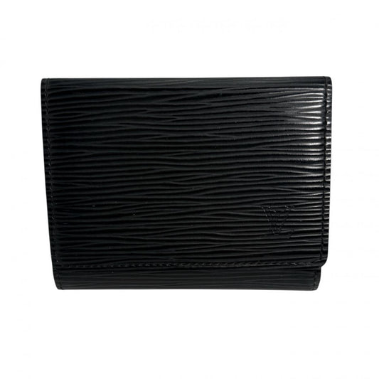 LOUIS VUITTON Card Case M56582 Epi Leather black Epi Anvelop Cult de Visit