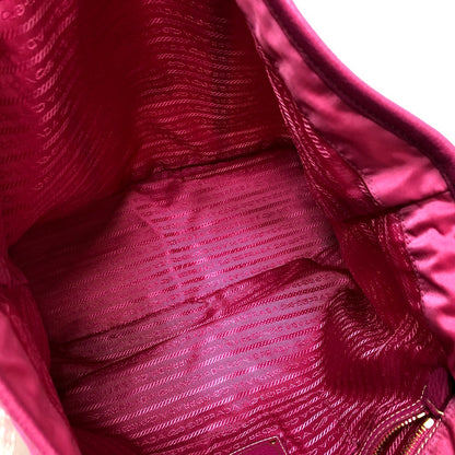 PRADA Tote Bag BR4634 Nylon / leather pink Gojaguard
