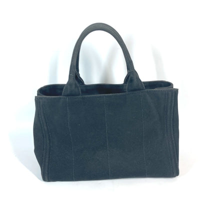PRADA Tote Bag 1BG439 canvas black Crossbody Canapa S with Stones