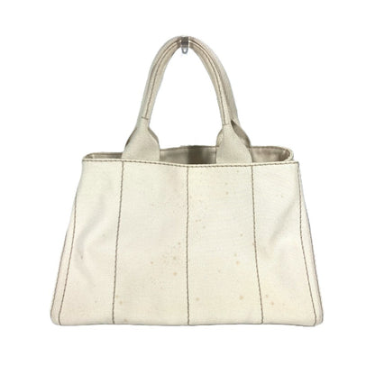PRADA Tote Bag BN1877 canvas White type Canapa