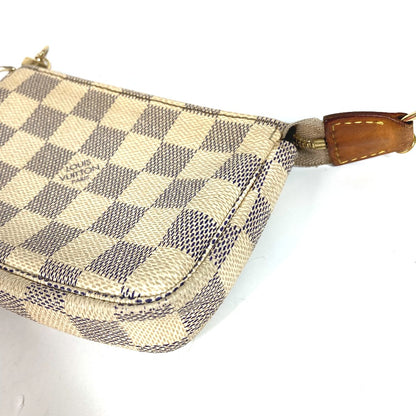LOUIS VUITTON Handbag N58010 Damier Azur Canvas white Damier Azur Mini Pochette Accessoires