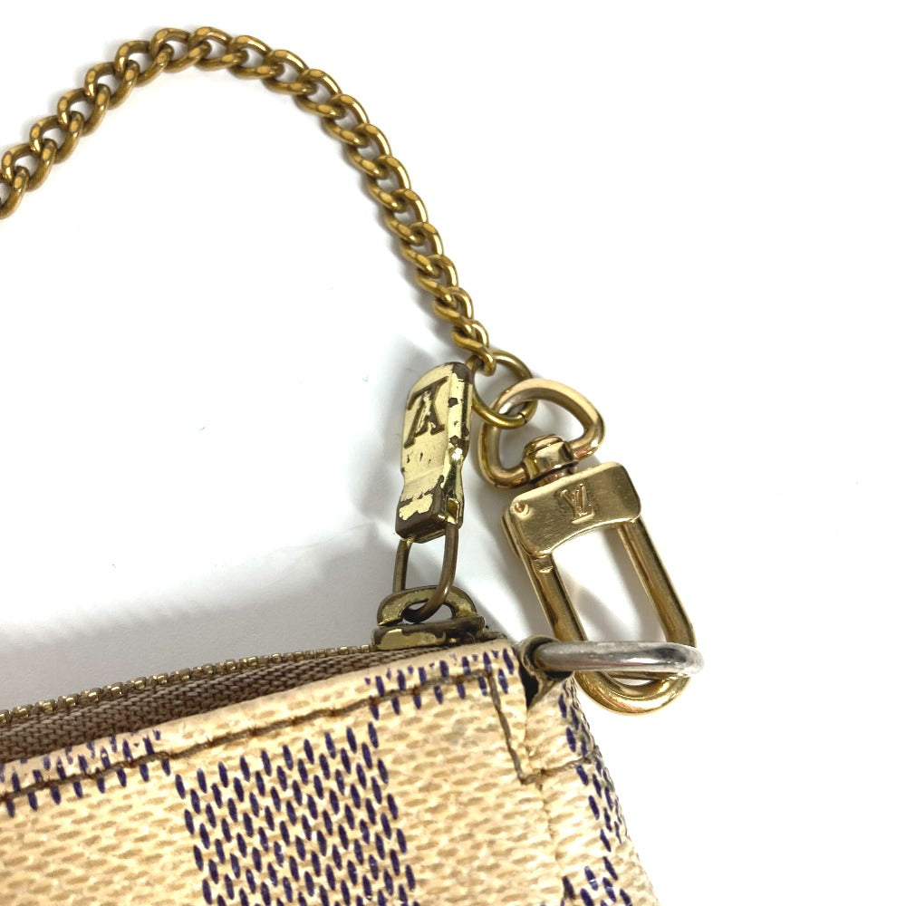 LOUIS VUITTON Handbag N58010 Damier Azur Canvas white Damier Azur Mini Pochette Accessoires Women Used Authentic