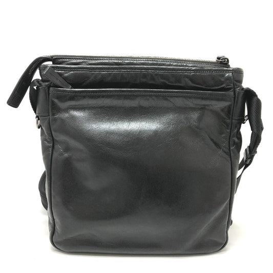 PRADA Shoulder Bag 2VH022 leather black Messenger