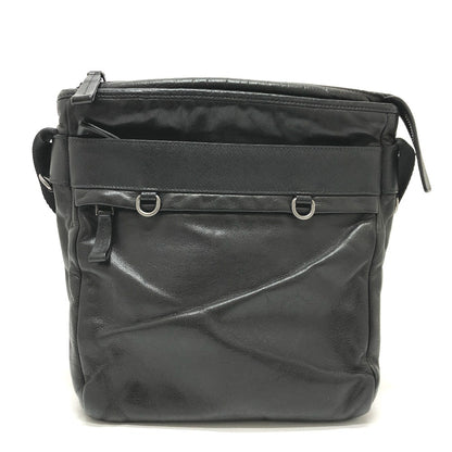 PRADA Shoulder Bag 2VH022 leather black Messenger