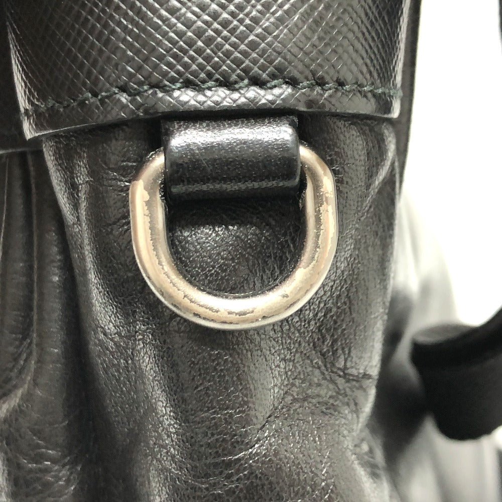 PRADA Shoulder Bag 2VH022 leather black Messenger