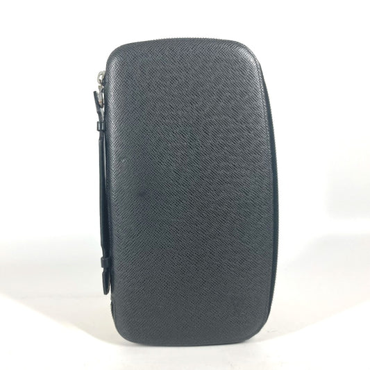 LOUIS VUITTON Long Wallet Purse M30652 Taiga Leather black Taiga Organizer Atoll