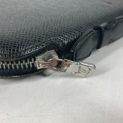 LOUIS VUITTON Long Wallet Purse M30652 Taiga Leather black Taiga Organizer Atoll