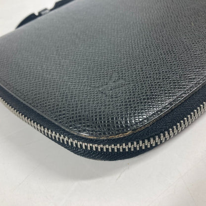 LOUIS VUITTON Long Wallet Purse M30652 Taiga Leather black Taiga Organizer Atoll