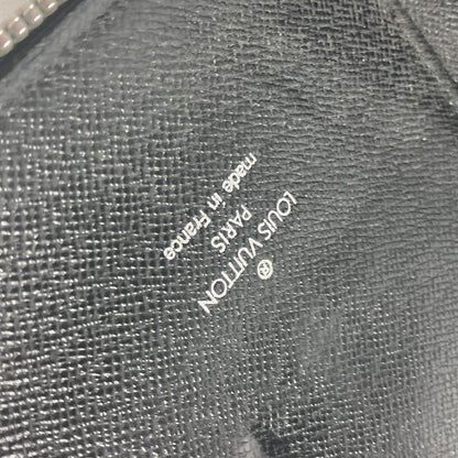 LOUIS VUITTON Long Wallet Purse M30652 Taiga Leather black Taiga Organizer Atoll