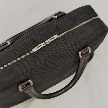 LOUIS VUITTON Handbag M93082 Damier Jean Canvas Noir (Black) Documents bag Damier Jean Yak mens(Unisex) Used Authentic