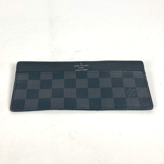 LOUIS VUITTON Card Case N63084 Damier Grafitto Canvas black Damier Grafitte Portefeuille Ron