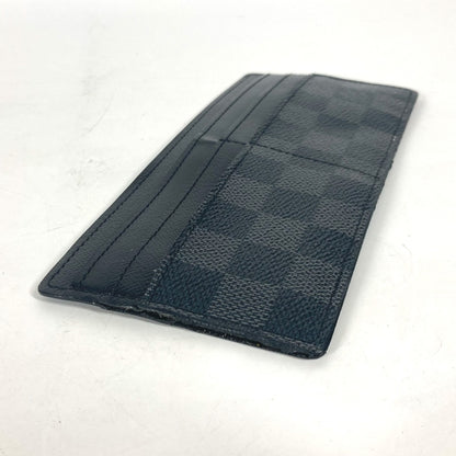 LOUIS VUITTON Card Case N63084 Damier Grafitto Canvas black Damier Grafitte Portefeuille Ron