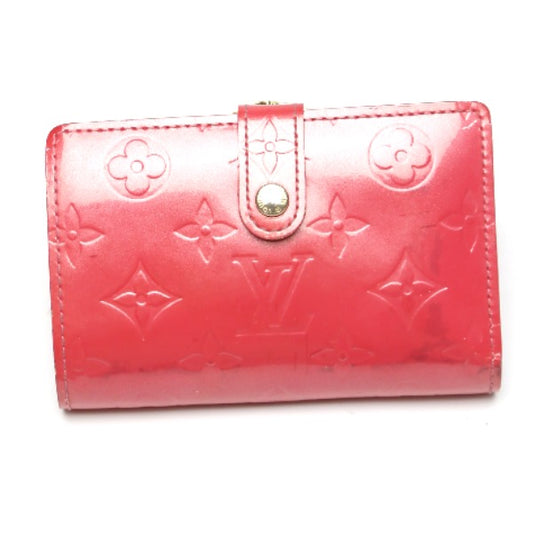 LOUIS VUITTON Bifold Wallet M9141F Monogram Vernis pink Vernis Gamaguchi Wallet With card pocket