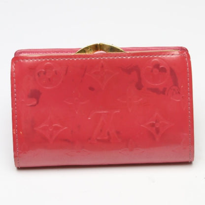 LOUIS VUITTON Bifold Wallet M9141F Monogram Vernis pink Vernis Gamaguchi Wallet With card pocket
