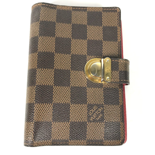 LOUIS VUITTON Notebook cover R21011 Damier canvas Brown Damier Agenda Koala PM