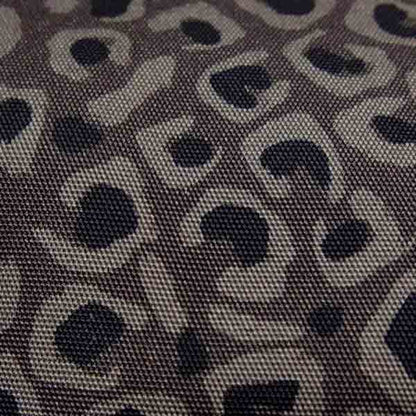 GUCCI Clutch bag Canvas, leather gray Leopard print