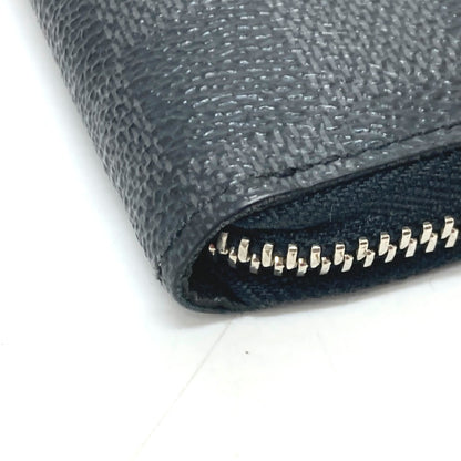 LOUIS VUITTON Long Wallet Purse N63095 Damier Grafitto Canvas black Zippy Wallet Vertical