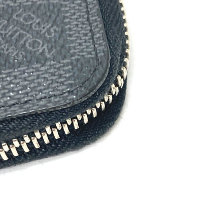 LOUIS VUITTON Long Wallet Purse N63095 Damier Grafitto Canvas black Zippy Wallet Vertical