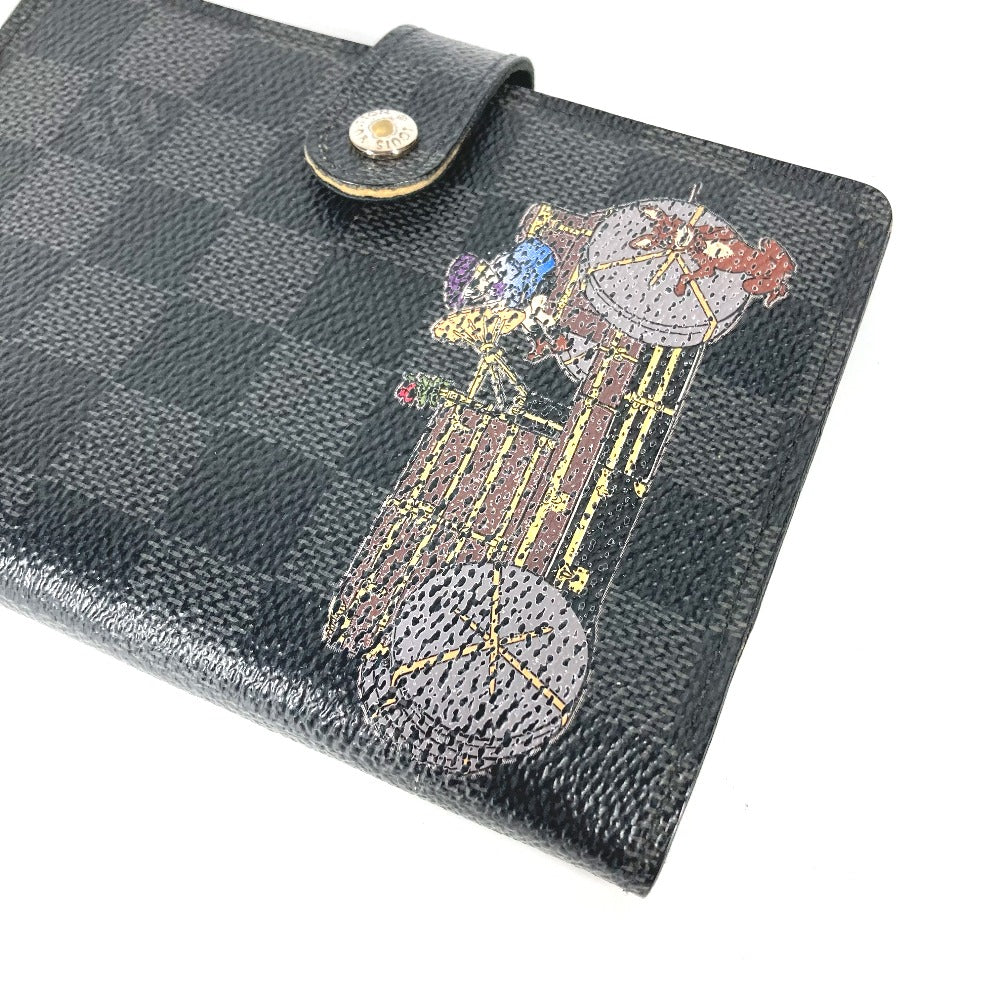 LOUIS VUITTON Notebook cover R21130 Damier Grafitto Canvas black Damier Grafitte Illustre Agenda PM