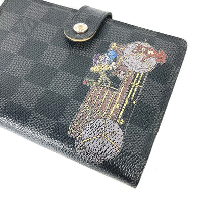 LOUIS VUITTON Notebook cover R21130 Damier Grafitto Canvas black Damier Grafitte Illustre Agenda PM