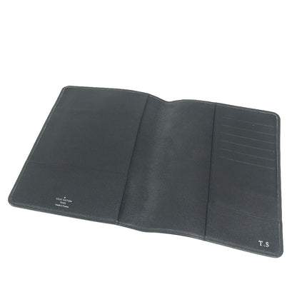 LOUIS VUITTON Note cover R20409 Taiga Leather black Taiga Agenda Bureau