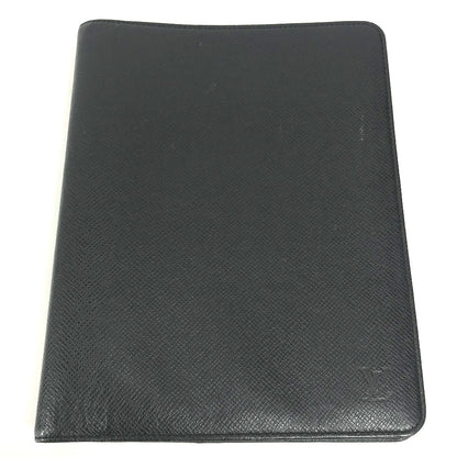 LOUIS VUITTON Note cover R20409 Taiga Leather black Taiga Agenda Bureau