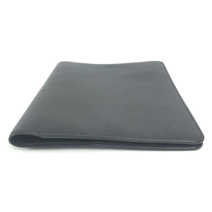 LOUIS VUITTON Note cover R20409 Taiga Leather black Taiga Agenda Bureau