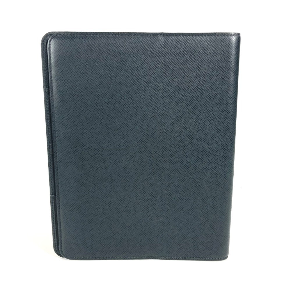 LOUIS VUITTON Note cover R20409 Taiga Leather black Taiga Agenda Bureau