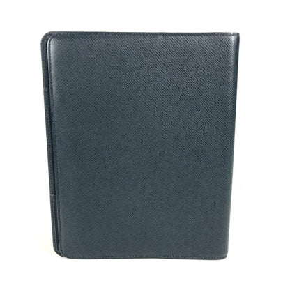 LOUIS VUITTON Note cover R20409 Taiga Leather black Taiga Agenda Bureau