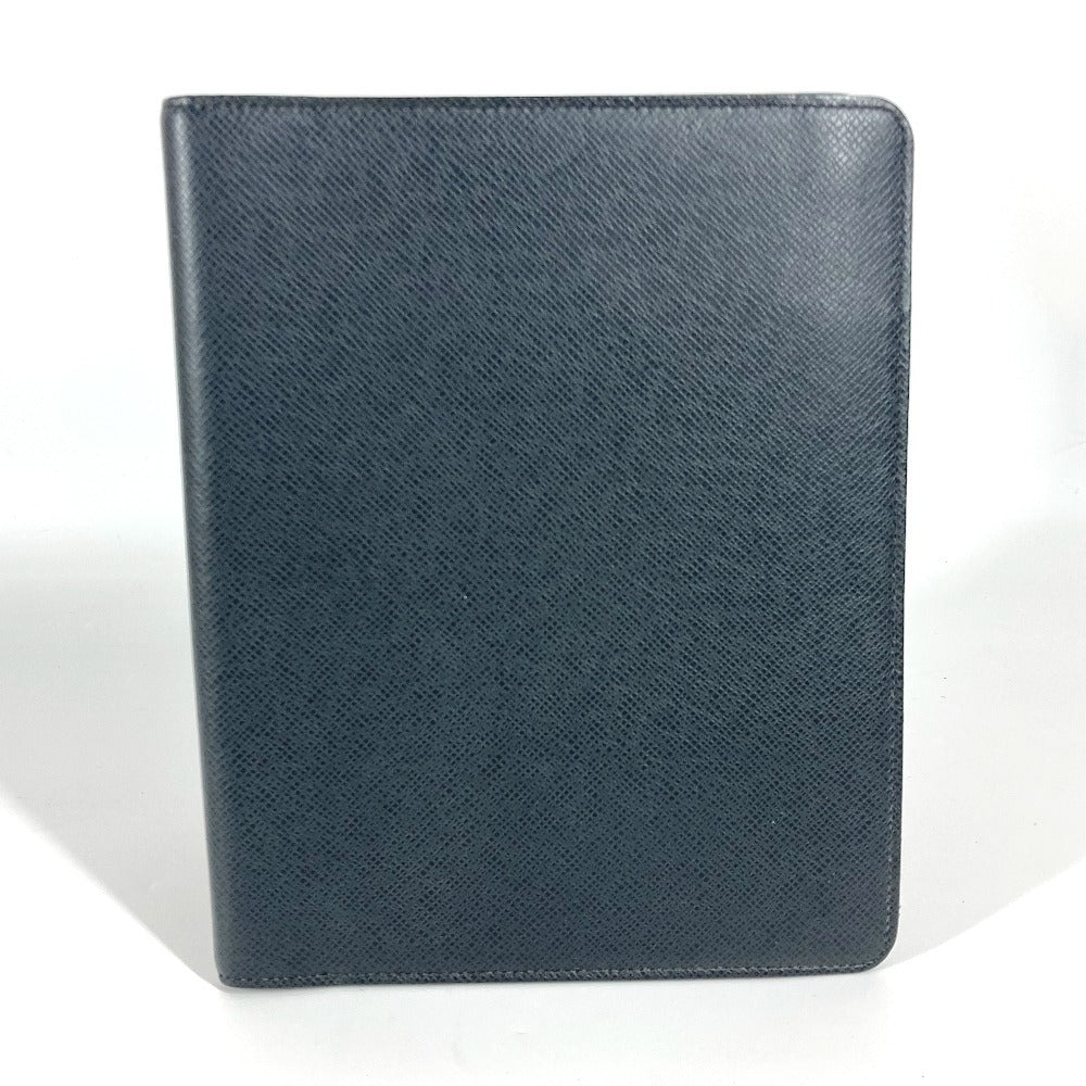 LOUIS VUITTON Note cover R20409 Taiga Leather black Taiga Agenda Bureau