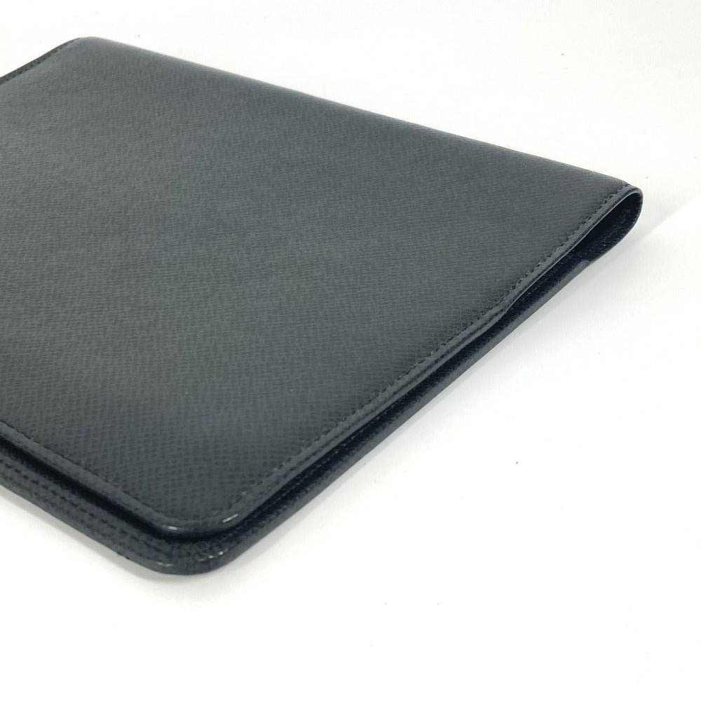 LOUIS VUITTON Note cover R20409 Taiga Leather black Taiga Agenda Bureau