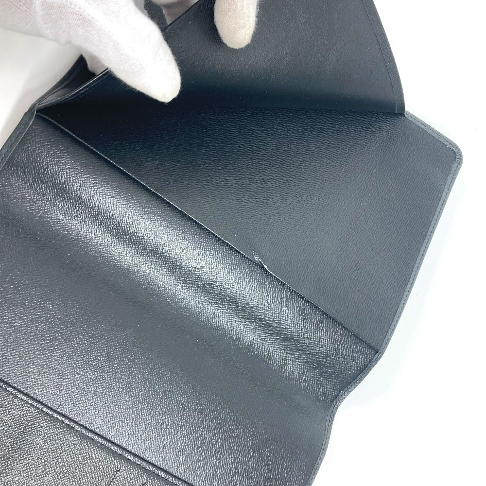 LOUIS VUITTON Note cover R20409 Taiga Leather black Taiga Agenda Bureau
