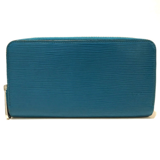 LOUIS VUITTON Long Wallet Purse M60311 Epi Leather blue Epi Zippy wallet