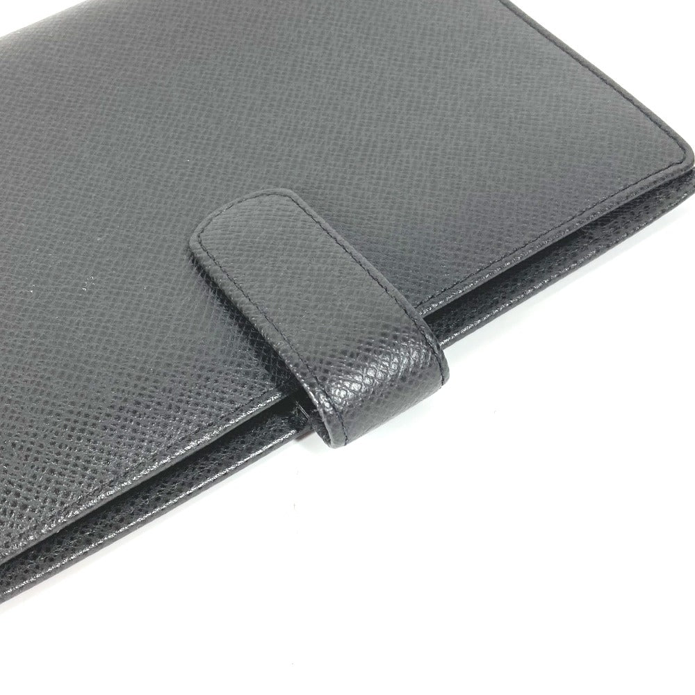LOUIS VUITTON Notebook cover R20222 Taiga Leather black Taiga Agenda MM