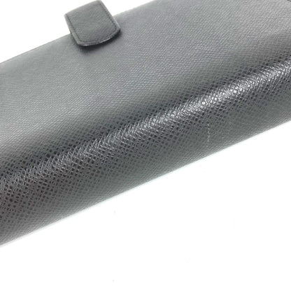 LOUIS VUITTON Notebook cover R20222 Taiga Leather black Taiga Agenda MM