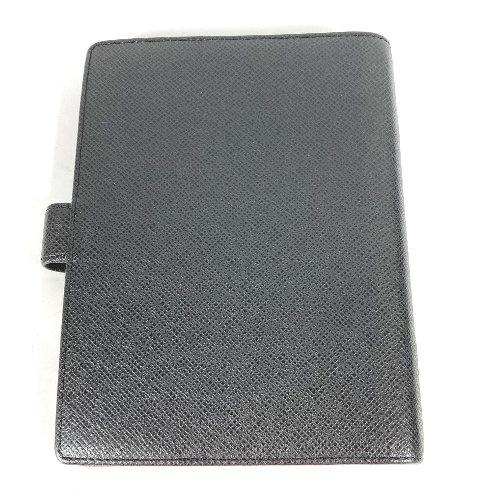 LOUIS VUITTON Notebook cover R20222 Taiga Leather black Taiga Agenda MM